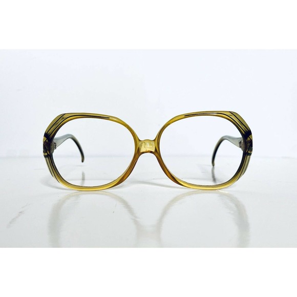 VTG Christian Dior Amber Lucite Oversized Glasses - Picture 2 of 10